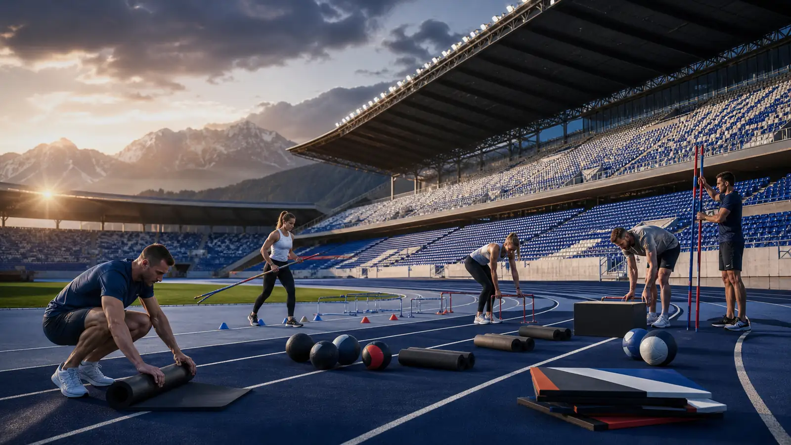 Slovenski športniki pripravljajo tedenski program aktivnosti