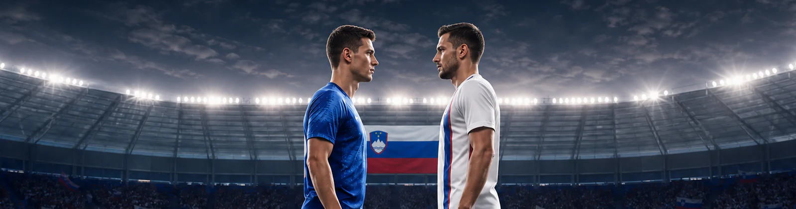 Odrasli nogometaši v središču slovenskega stadiona